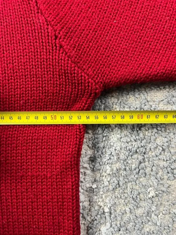 Vintage Quiksilver men’s Red White Crewneck Wool Sweater Size S – photo 13